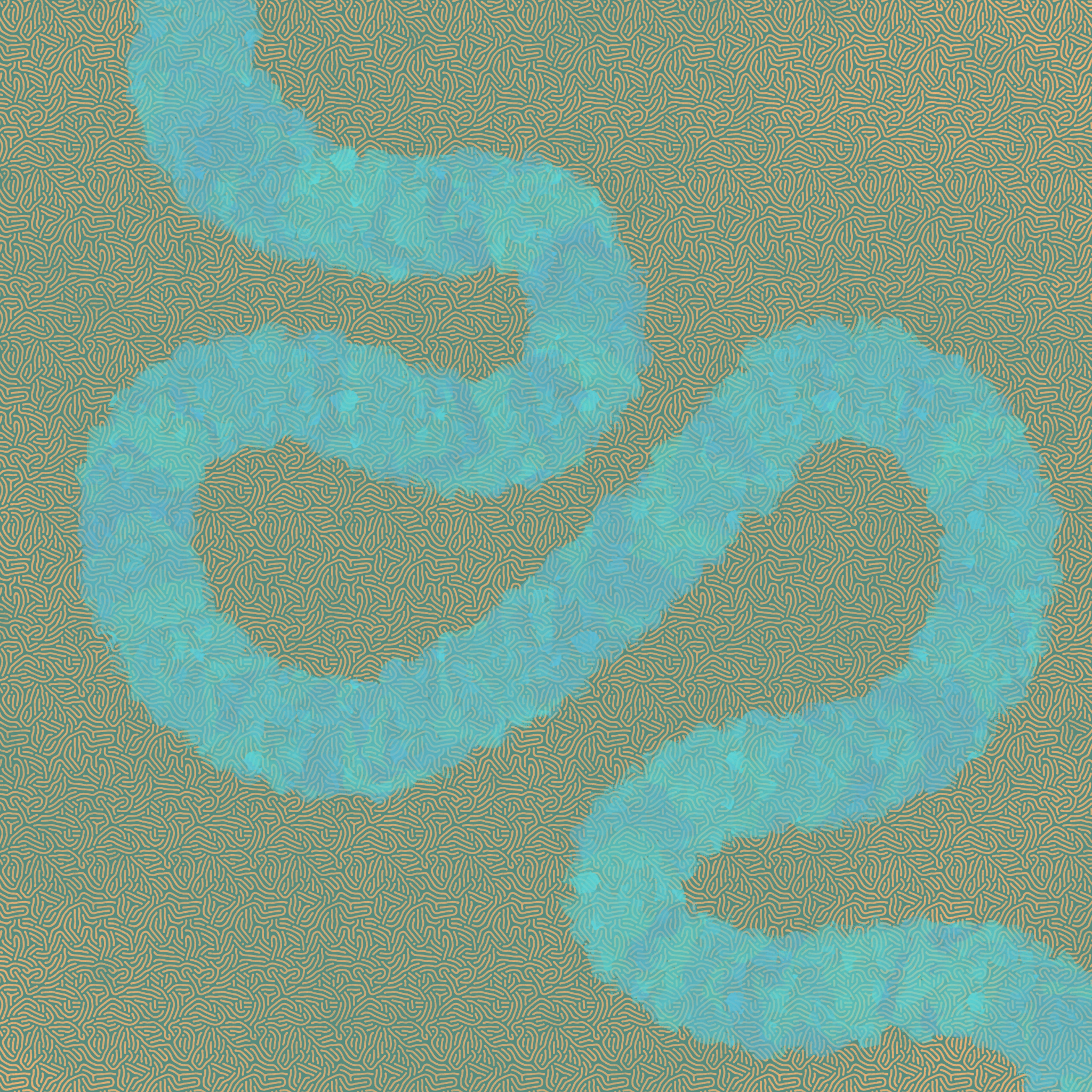 An abstract river sketch